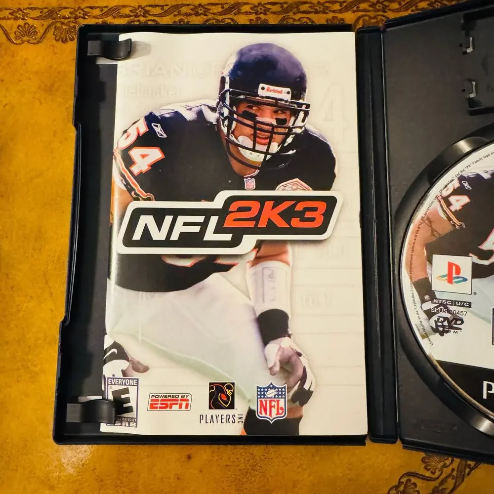 Sony Playstation 2 PS2 Sega Sports NFL 2K3 Rated E Espn Video Game & Manual